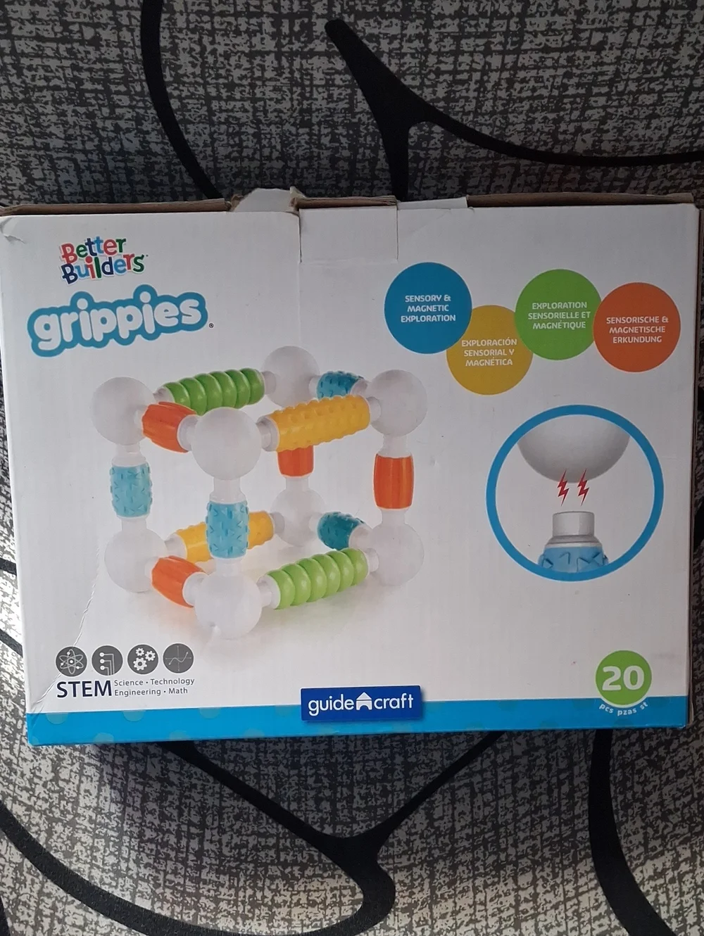 Better Builders Grippies Sensory Magnetic Toy - Green/Yellow